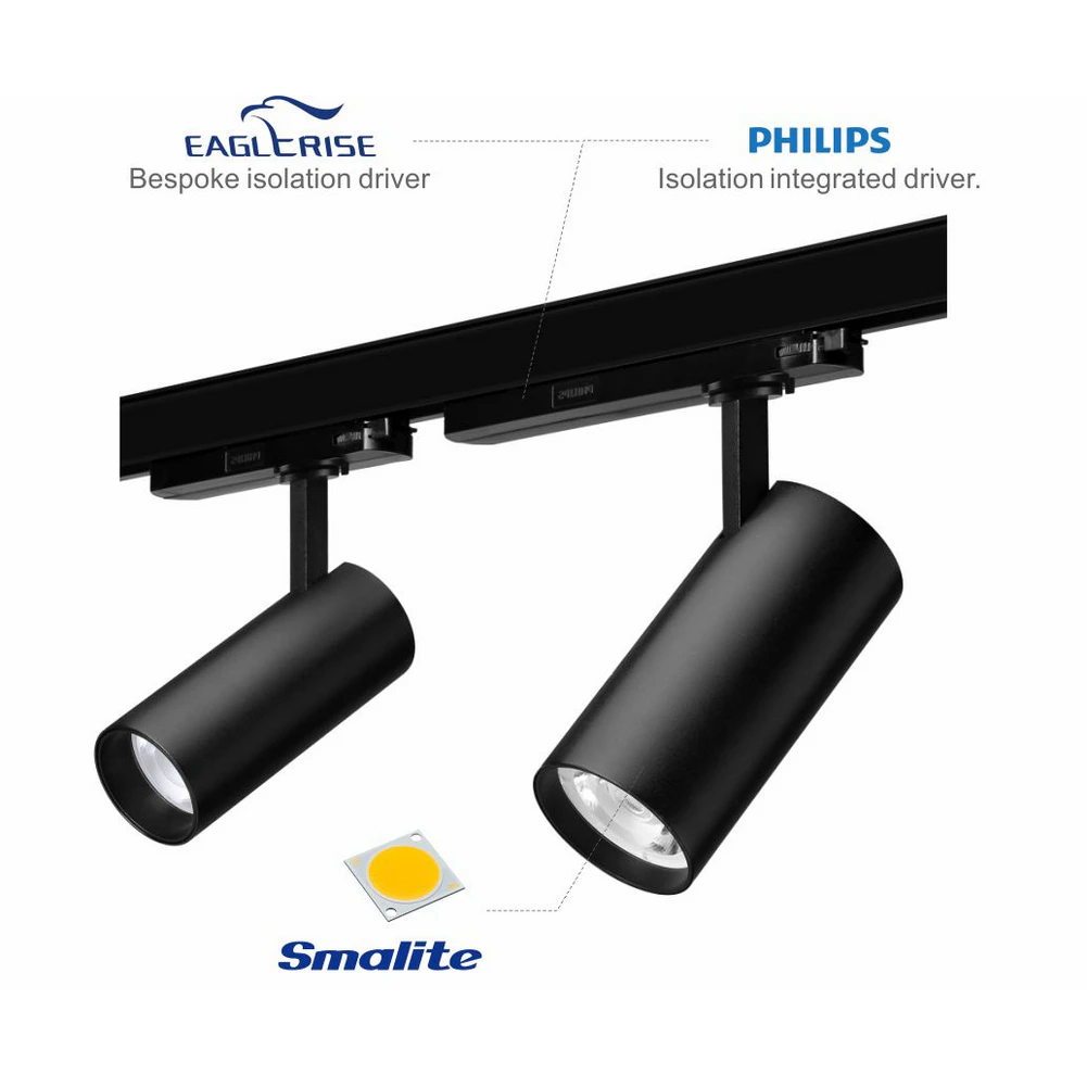 Architectural Track Lighting in Modern Retail Space