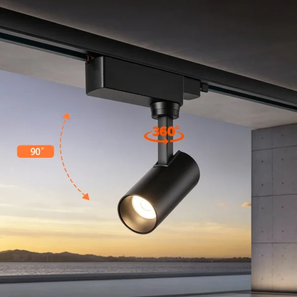 BOJO Commercial OSRAM LED Track Spotlight (CRI Ra>=97, 10-Yr Warranty)