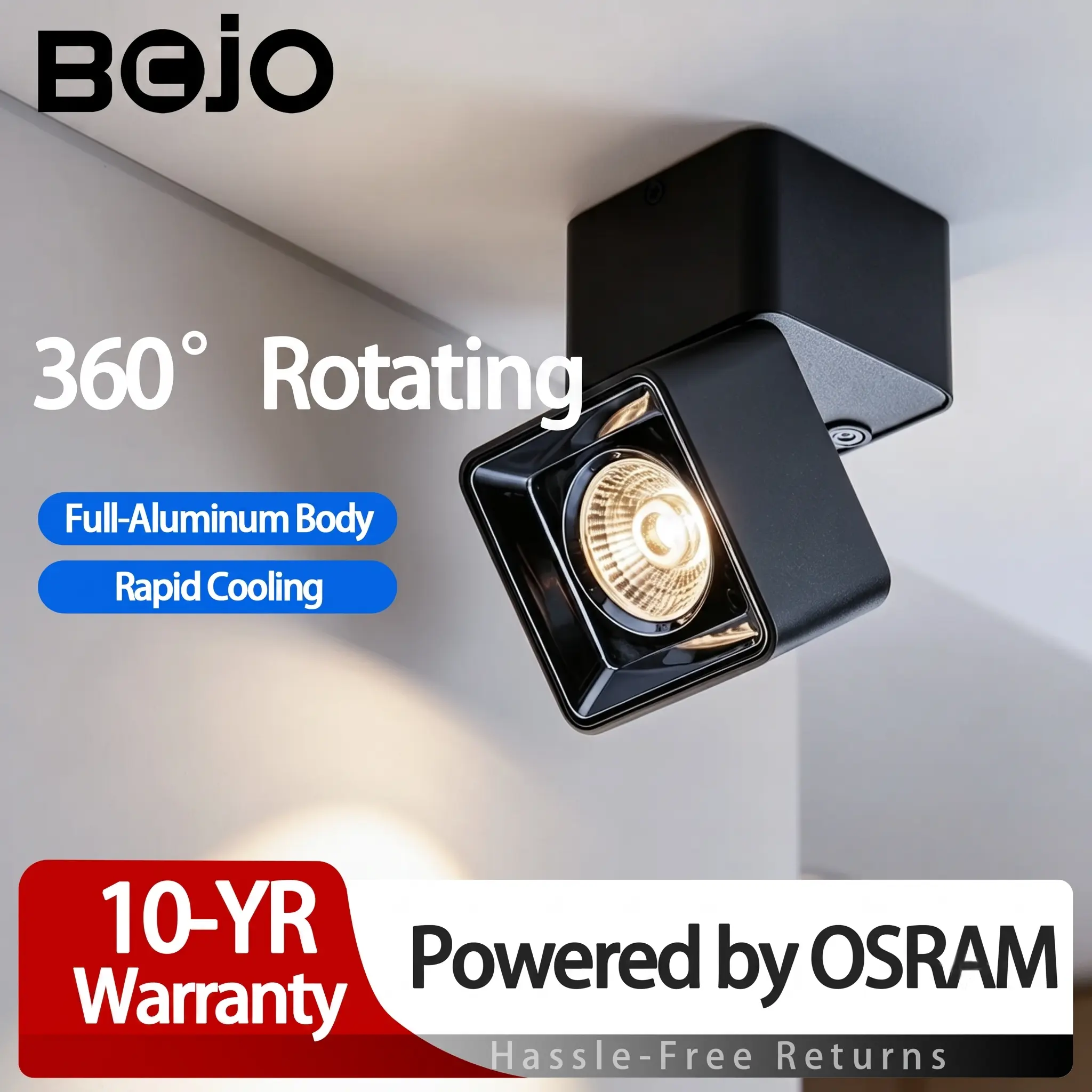 8W Square Surface Mounted LED Downlight